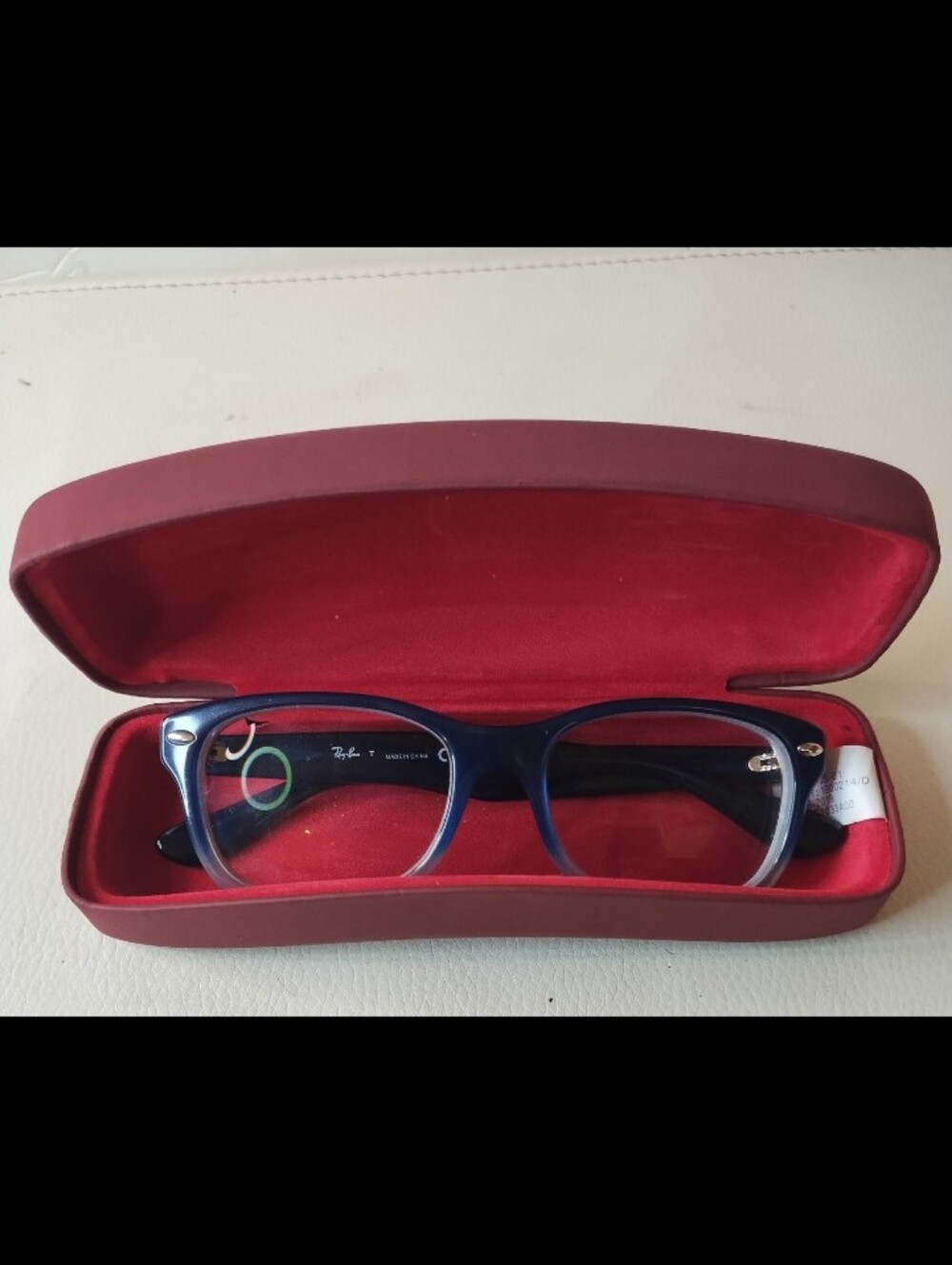 RayBan Youth 2 Tone Blue & Clear Wayfarer Glasses RB 1528 3581 48 16 130 *FRAMES